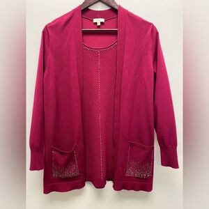 4 for $25 💖 Laura Plus Embellished Open Front Cardigan 💖